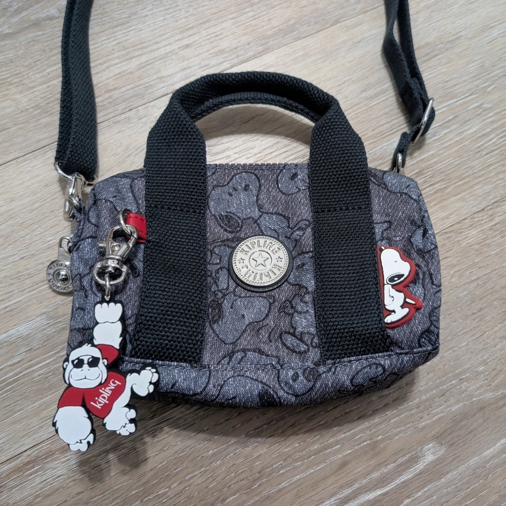 Kipling x Peanuts Snoopy Bina Mini Shoulder Bag Purse Cute Kawaii